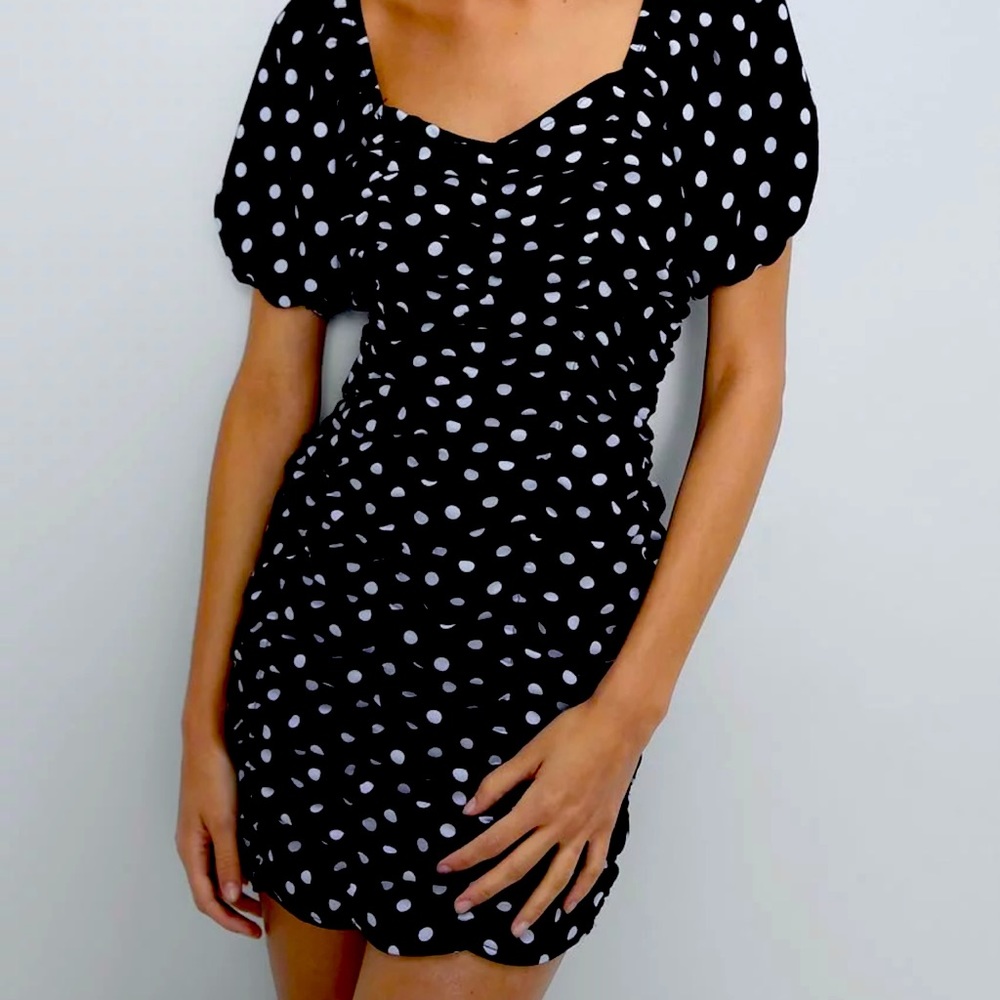 Zara polka dot dress